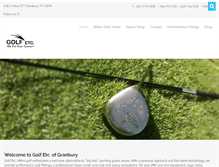 Tablet Screenshot of golfetcgranbury.com